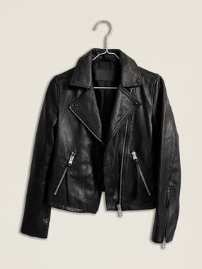 All Saints Dalby Leather Biker Jacket
